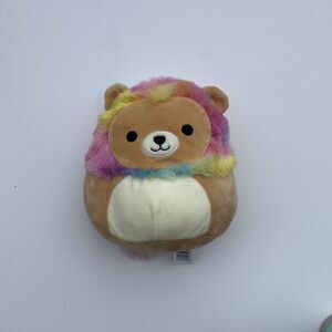 Squishmallow Kellytoy Leonard the Rainbow Mane Lion 8” Plush 2021